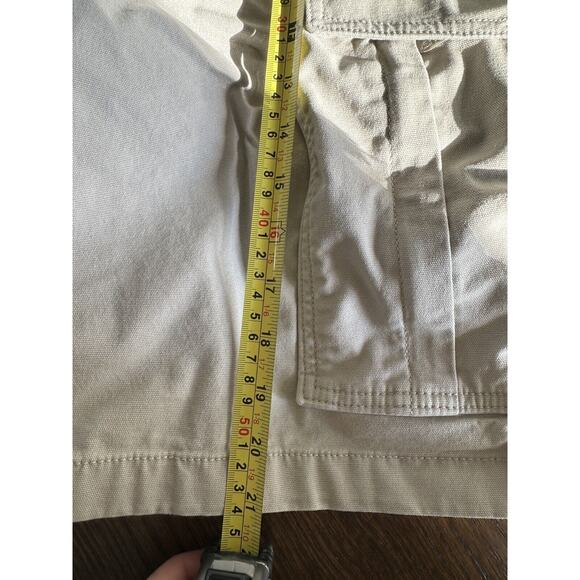 Carhartt Force Shorts Mens 34 Beige Cargo Workwear Relaxed Fit - Picture 5 of 6